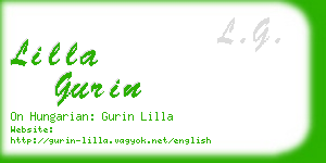 lilla gurin business card